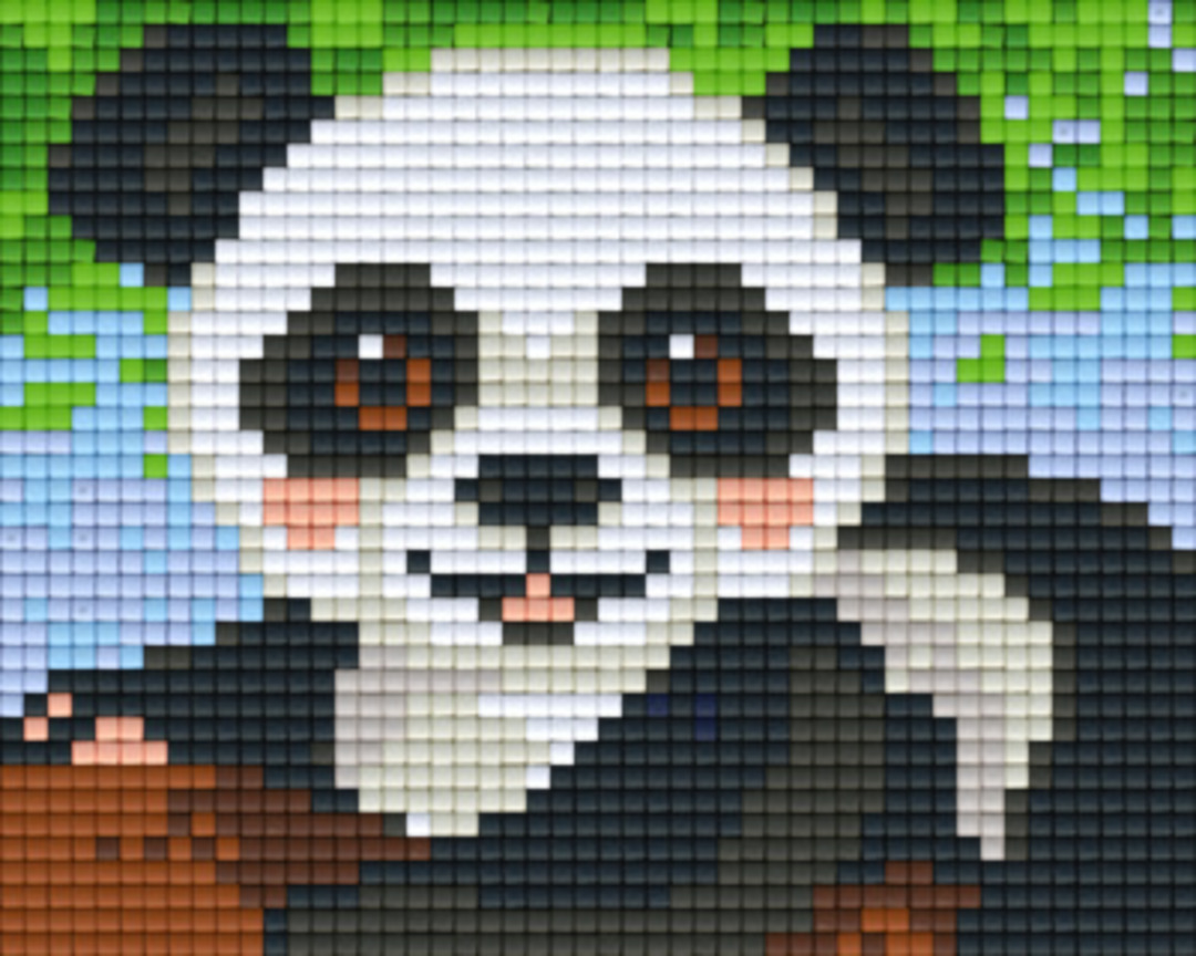 Panda One [1] Baseplate PixelHobby Mini-mosaic Art Kits image 0